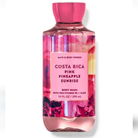 🛍BOGO 50% OFF🌄🍍🛁🧴NWT‼️BBW"Costa Rica Pink Pineapple Sunrise" 3-piece Set - Picture 4 of 10